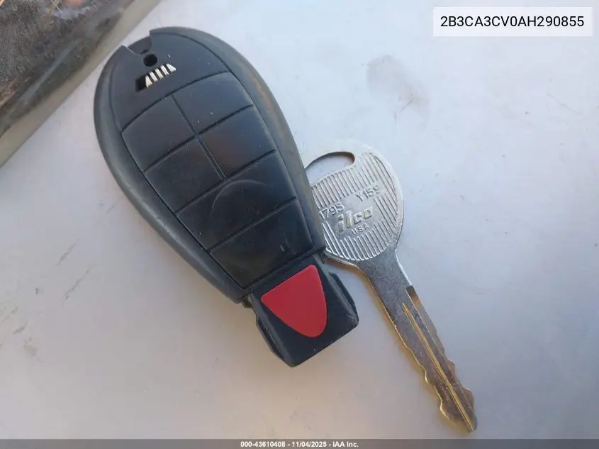 2B3CA3CV0AH290855 2010 Dodge Charger Sxt
