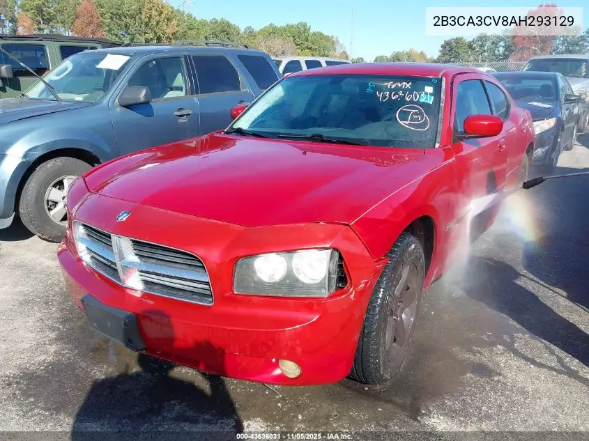 2B3CA3CV8AH293129 2010 Dodge Charger Sxt