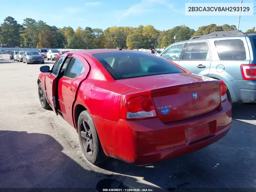 2B3CA3CV8AH293129 2010 Dodge Charger Sxt