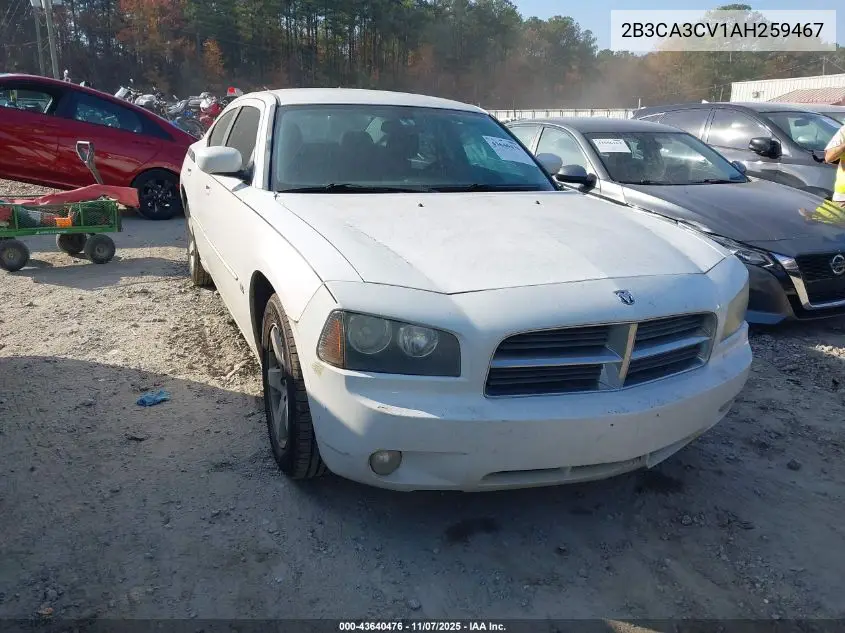 2B3CA3CV1AH259467 2010 Dodge Charger Sxt
