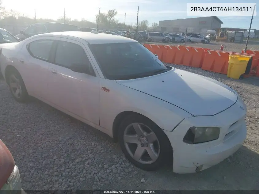 2B3AA4CT6AH134511 2010 Dodge Charger