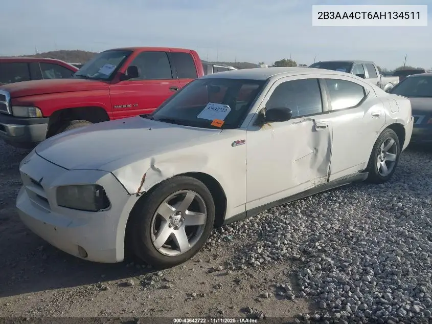 2B3AA4CT6AH134511 2010 Dodge Charger