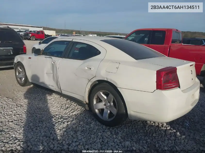 2B3AA4CT6AH134511 2010 Dodge Charger