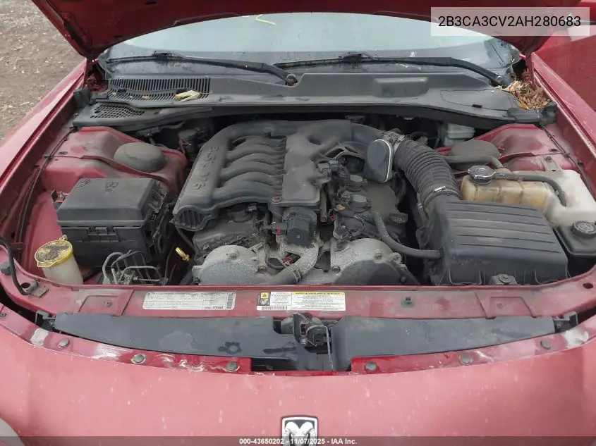 2B3CA3CV2AH280683 2010 Dodge Charger Sxt