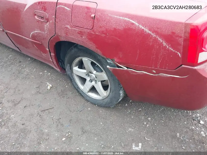 2B3CA3CV2AH280683 2010 Dodge Charger Sxt