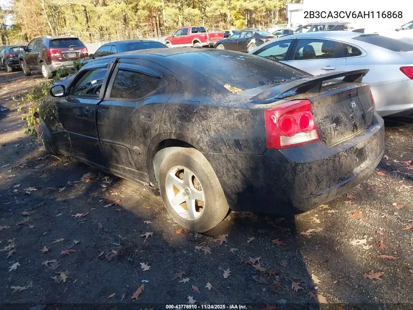 2B3CA3CV6AH116868 2010 Dodge Charger Sxt