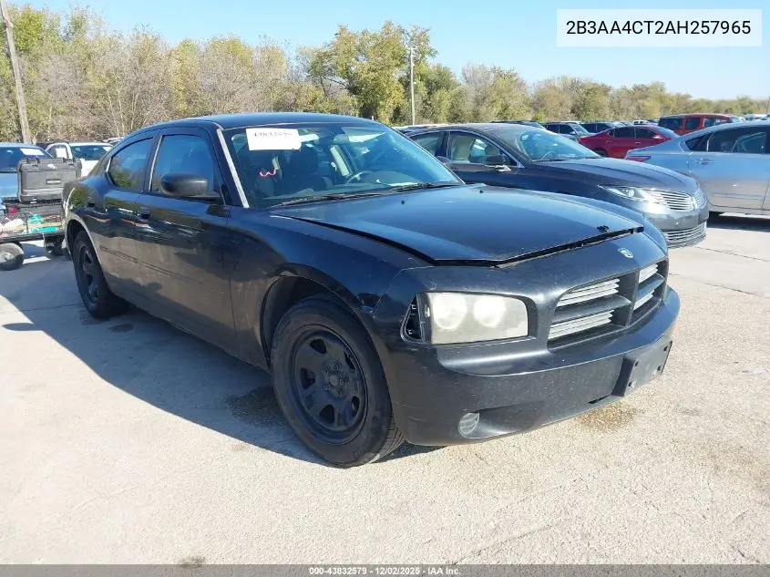 2B3AA4CT2AH257965 2010 Dodge Charger