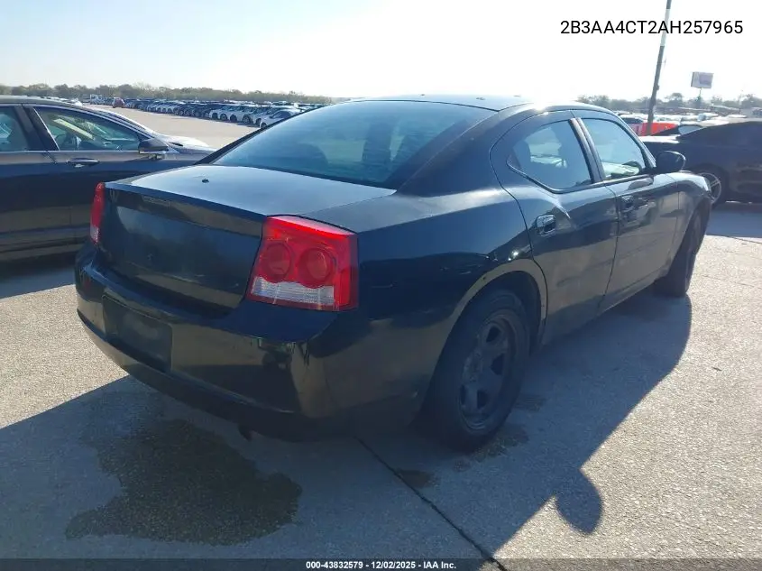 2B3AA4CT2AH257965 2010 Dodge Charger