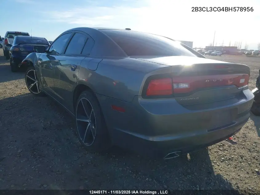 2B3CL3CG4BH578956 2011 Dodge Charger