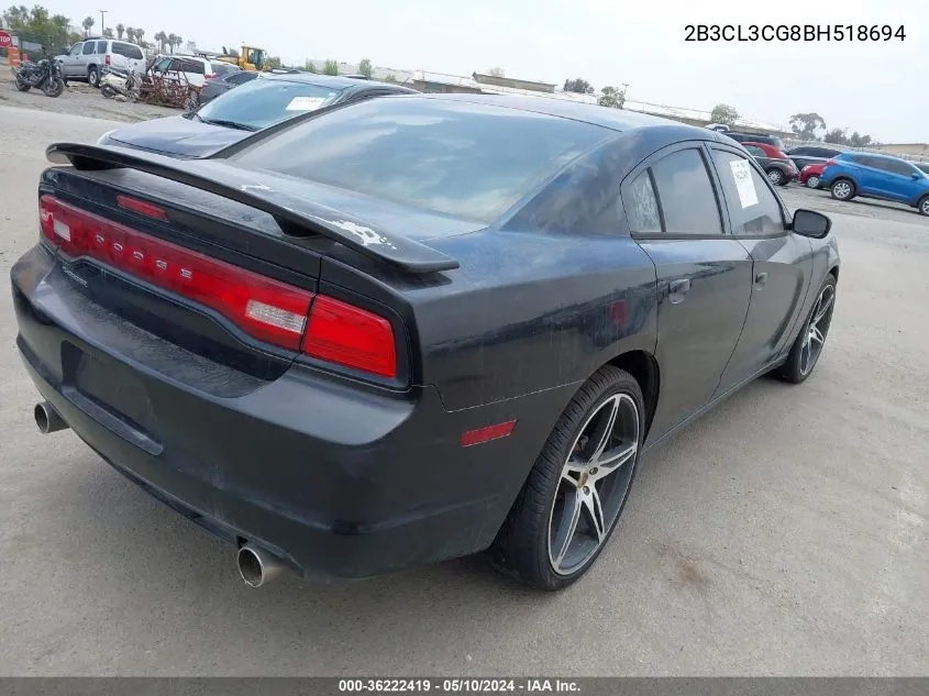 2B3CL3CG8BH518694 2011 Dodge Charger