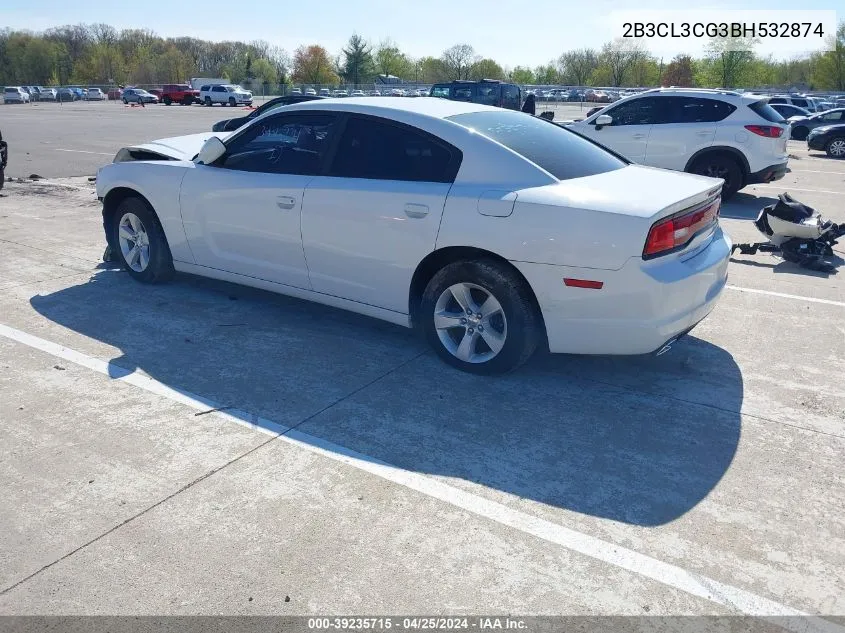 2011 Dodge Charger VIN: 2B3CL3CG3BH532874 Lot: 39235715