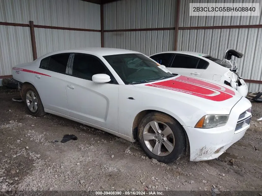 2011 Dodge Charger VIN: 2B3CL3CG5BH608840 Lot: 39408390