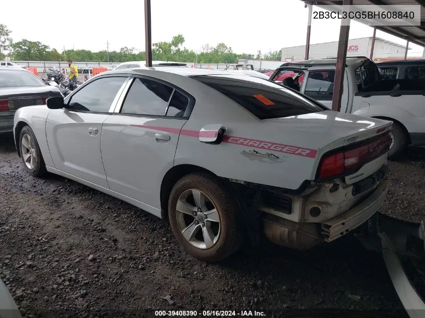 2B3CL3CG5BH608840 2011 Dodge Charger