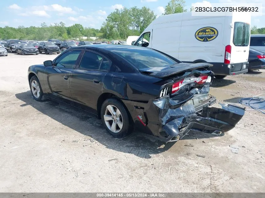 2011 Dodge Charger VIN: 2B3CL3CG7BH566932 Lot: 39414145