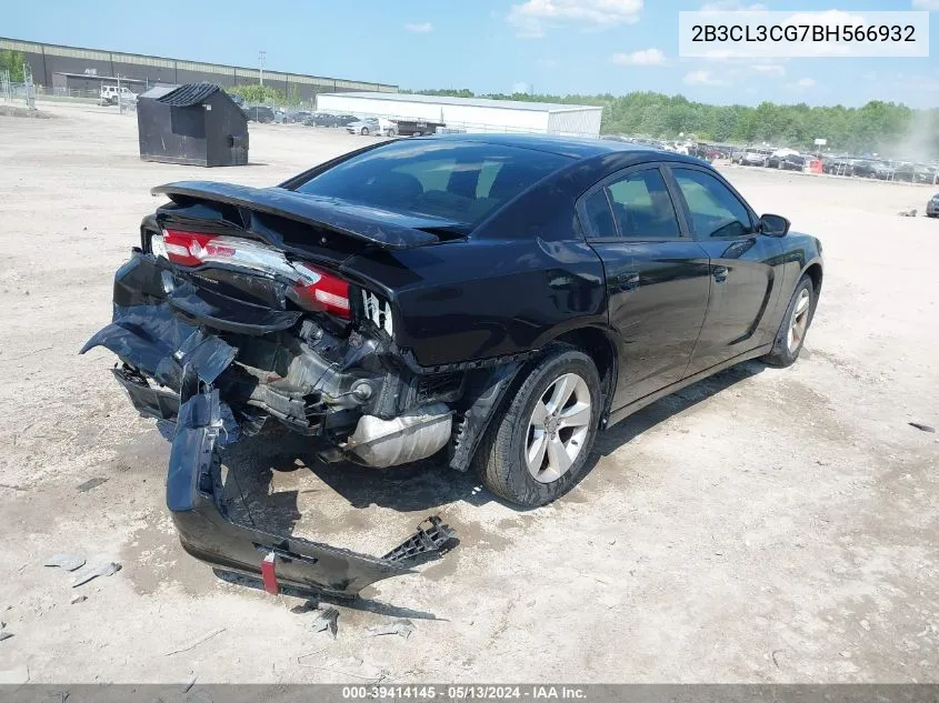 2011 Dodge Charger VIN: 2B3CL3CG7BH566932 Lot: 39414145