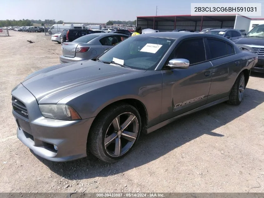 2011 Dodge Charger VIN: 2B3CL3CG6BH591031 Lot: 39423887