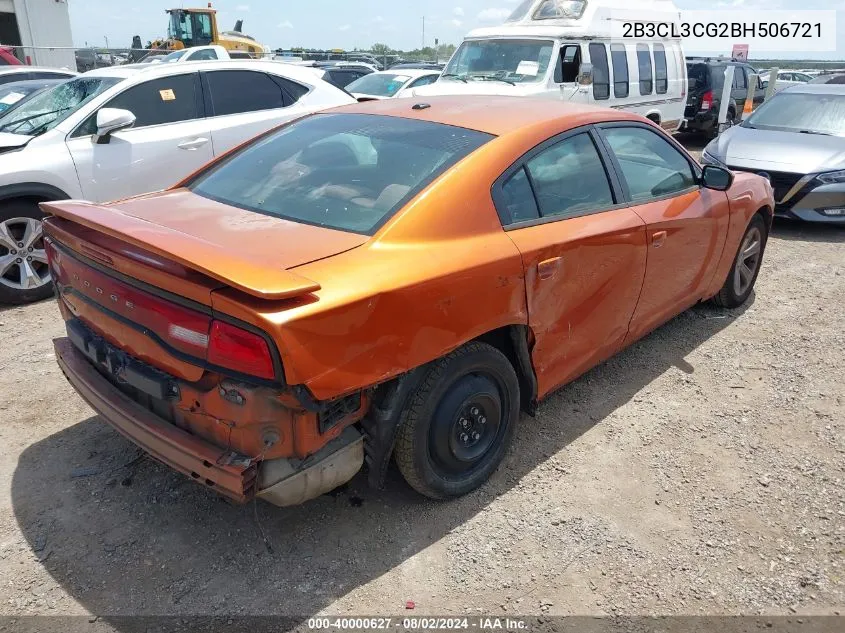 2011 Dodge Charger VIN: 2B3CL3CG2BH506721 Lot: 40000627