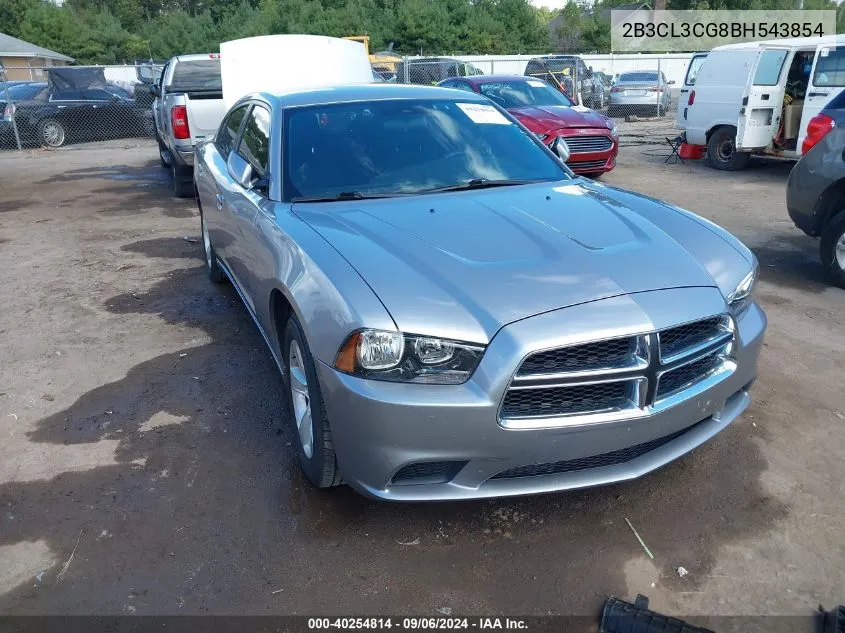 2B3CL3CG8BH543854 2011 Dodge Charger