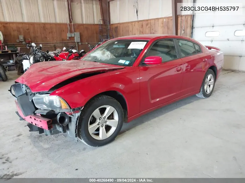 2011 Dodge Charger VIN: 2B3CL3CG4BH535797 Lot: 40268490