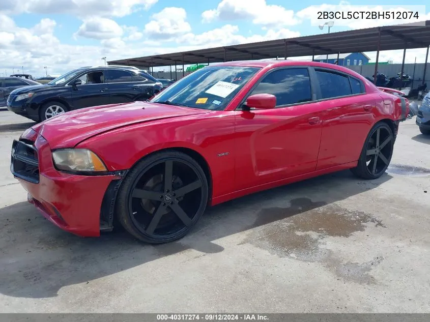 2011 Dodge Charger R/T VIN: 2B3CL5CT2BH512074 Lot: 40317274