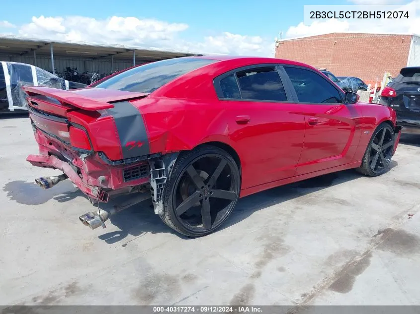 2011 Dodge Charger R/T VIN: 2B3CL5CT2BH512074 Lot: 40317274