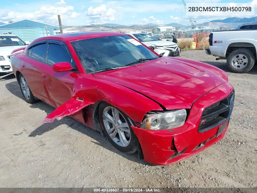 2011 Dodge Charger R/T VIN: 2B3CM5CTXBH500798 Lot: 40338607