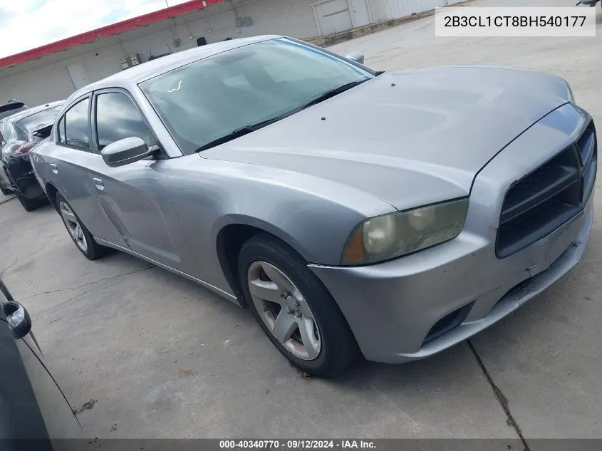 2B3CL1CT8BH540177 2011 Dodge Charger Police