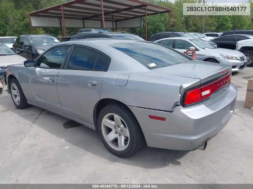 2011 Dodge Charger Police VIN: 2B3CL1CT8BH540177 Lot: 40340770