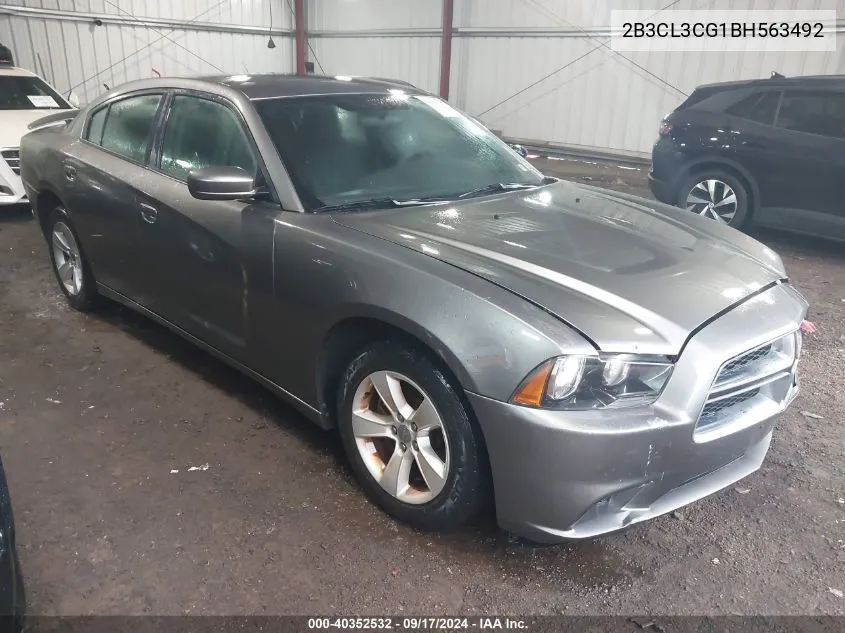 2011 Dodge Charger VIN: 2B3CL3CG1BH563492 Lot: 40352532