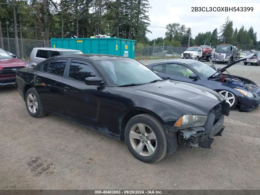 2B3CL3CGXBH543399 2011 Dodge Charger