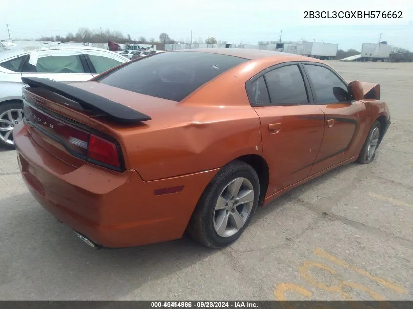 2B3CL3CGXBH576662 2011 Dodge Charger