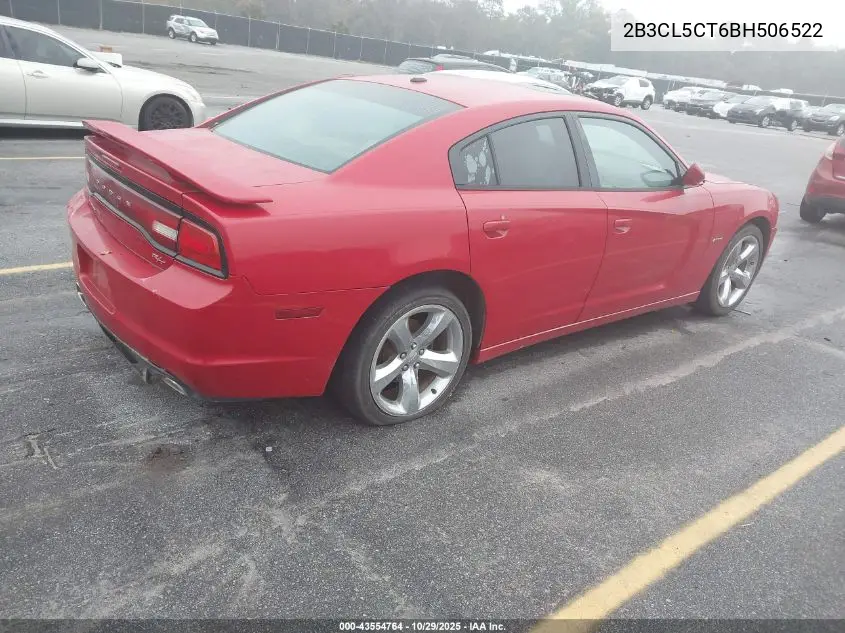2B3CL5CT6BH506522 2011 Dodge Charger R/T