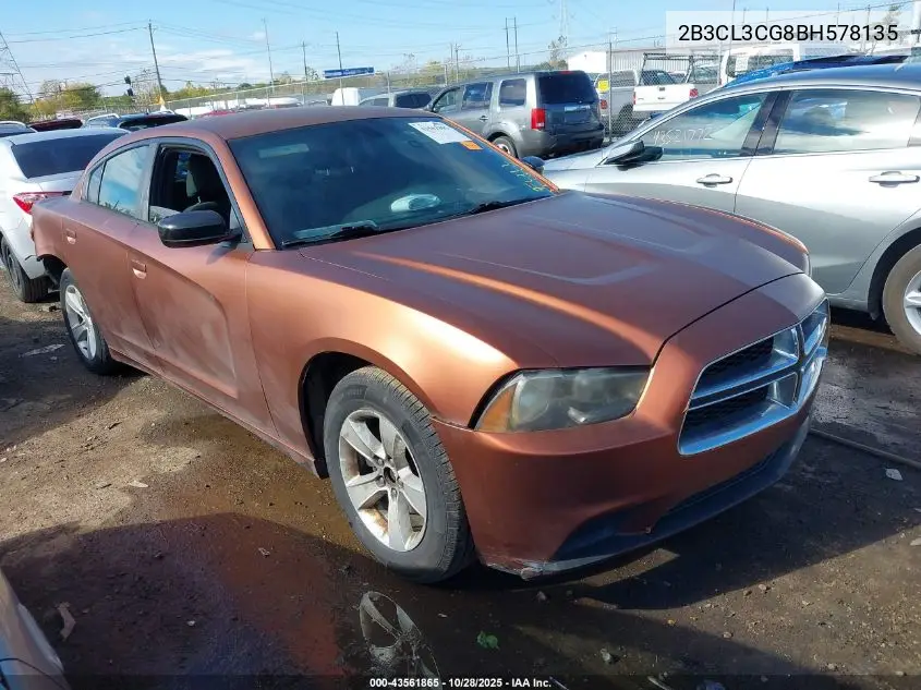 2B3CL3CG8BH578135 2011 Dodge Charger