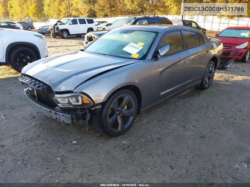 2B3CL3CG0BH511786 2011 Dodge Charger