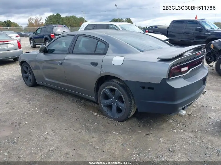 2B3CL3CG0BH511786 2011 Dodge Charger