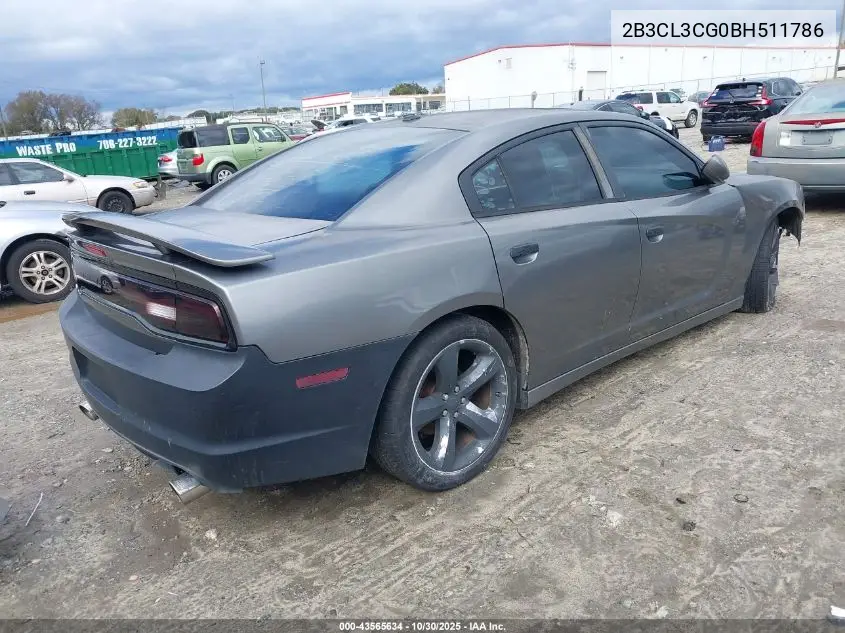 2B3CL3CG0BH511786 2011 Dodge Charger