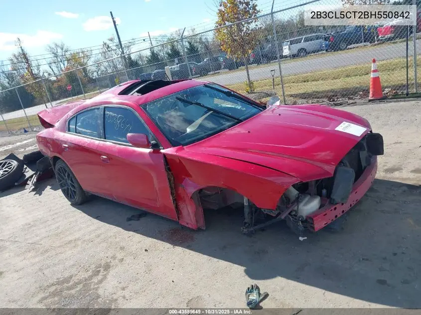 2B3CL5CT2BH550842 2011 Dodge Charger R/T