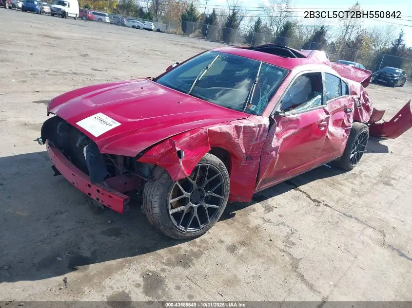 2B3CL5CT2BH550842 2011 Dodge Charger R/T