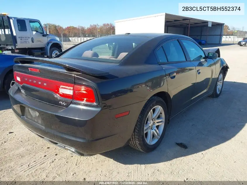 2B3CL5CT5BH552374 2011 Dodge Charger R/T