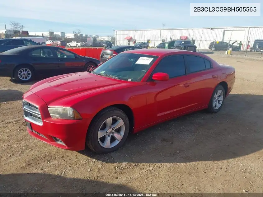 2B3CL3CG9BH505565 2011 Dodge Charger