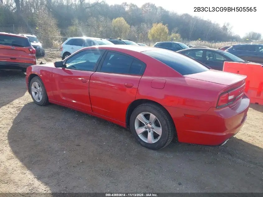 2B3CL3CG9BH505565 2011 Dodge Charger