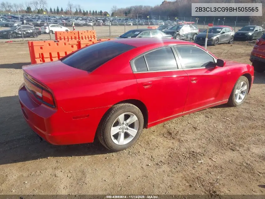 2B3CL3CG9BH505565 2011 Dodge Charger