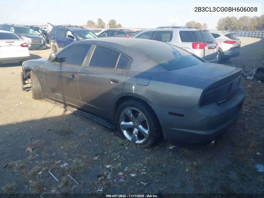 2B3CL3CG0BH606008 2011 Dodge Charger
