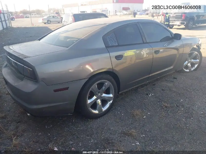 2B3CL3CG0BH606008 2011 Dodge Charger