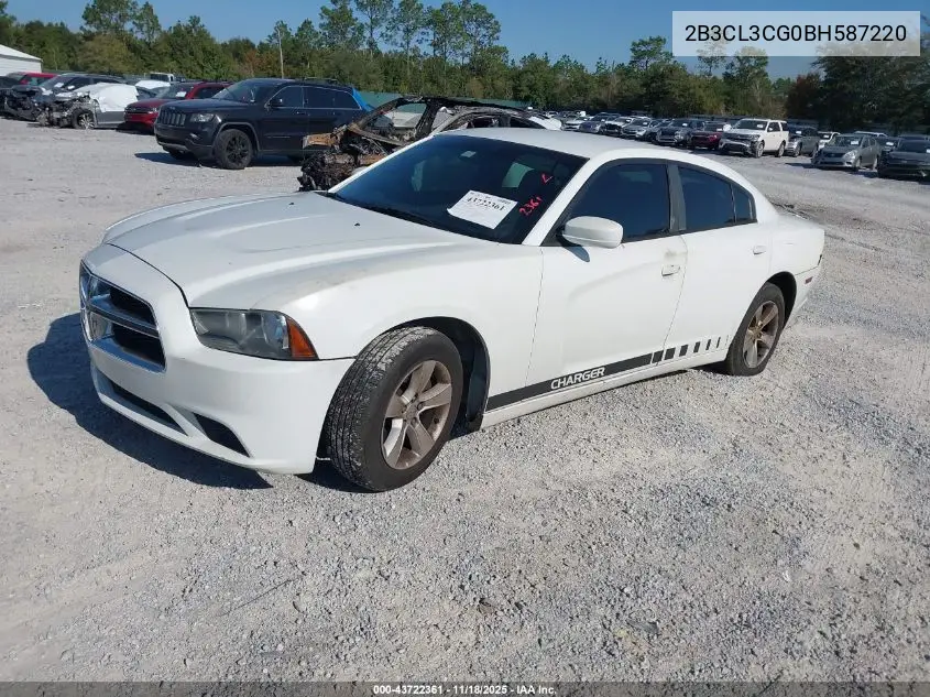 2B3CL3CG0BH587220 2011 Dodge Charger
