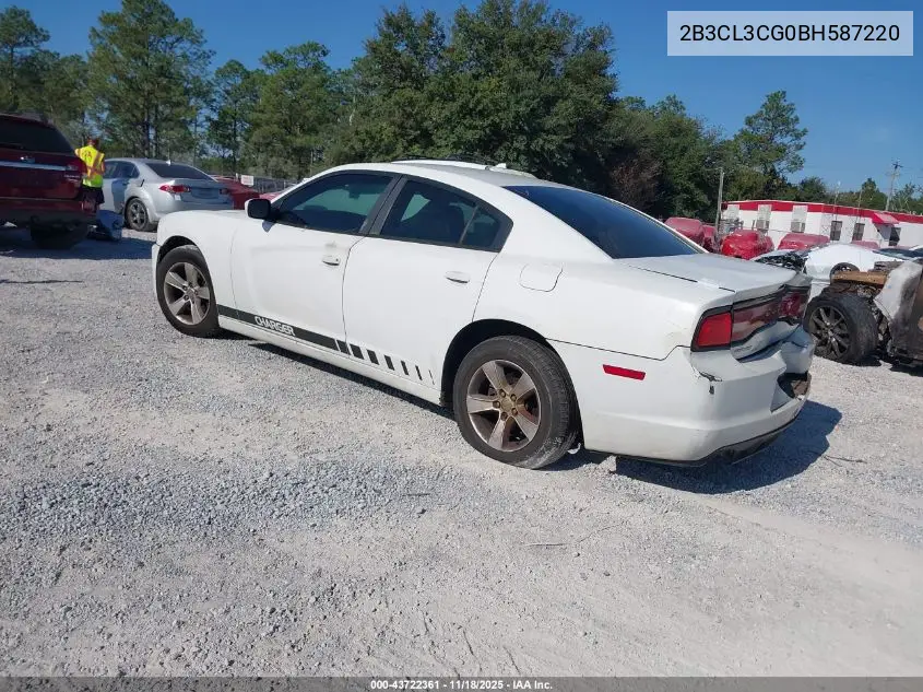 2B3CL3CG0BH587220 2011 Dodge Charger