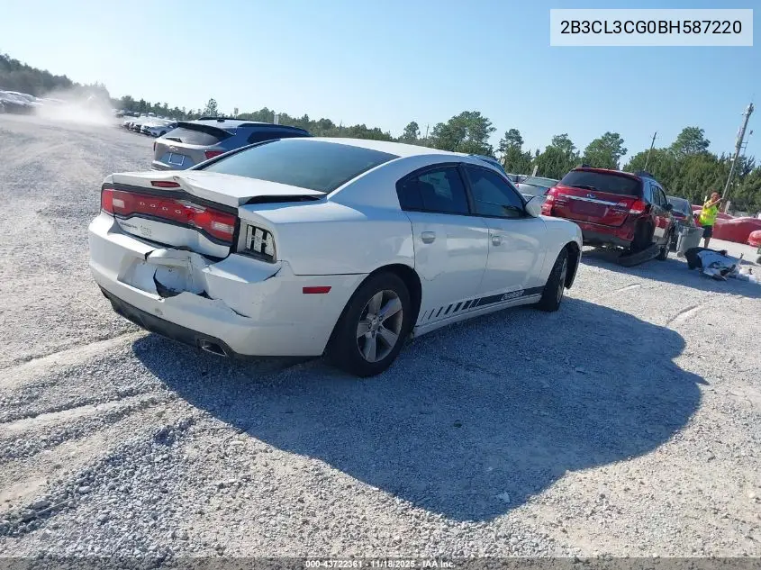 2B3CL3CG0BH587220 2011 Dodge Charger