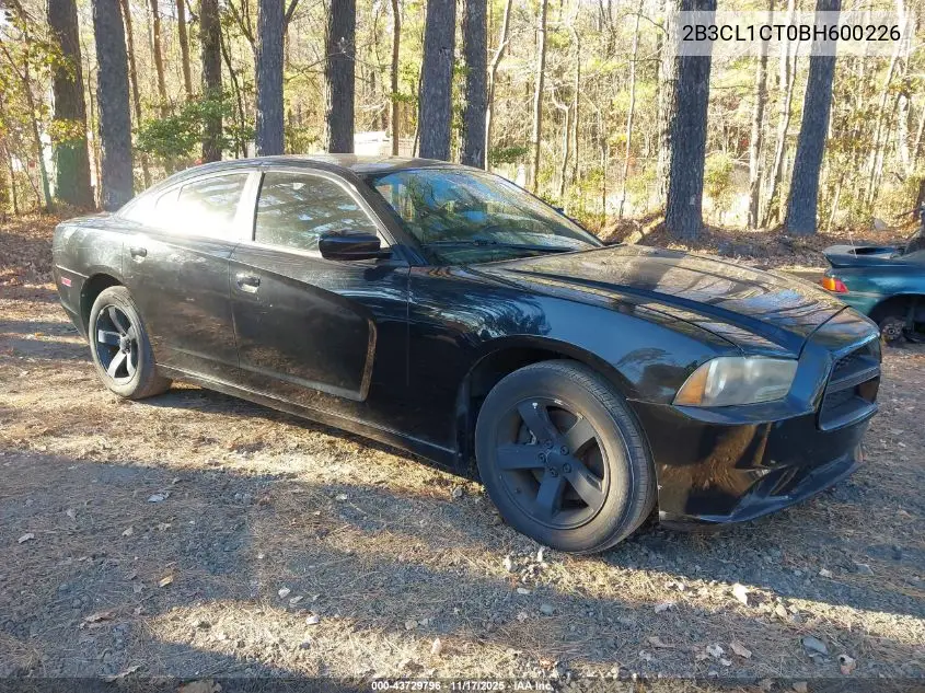 2B3CL1CT0BH600226 2011 Dodge Charger Police