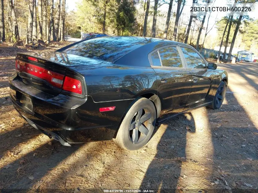2B3CL1CT0BH600226 2011 Dodge Charger Police