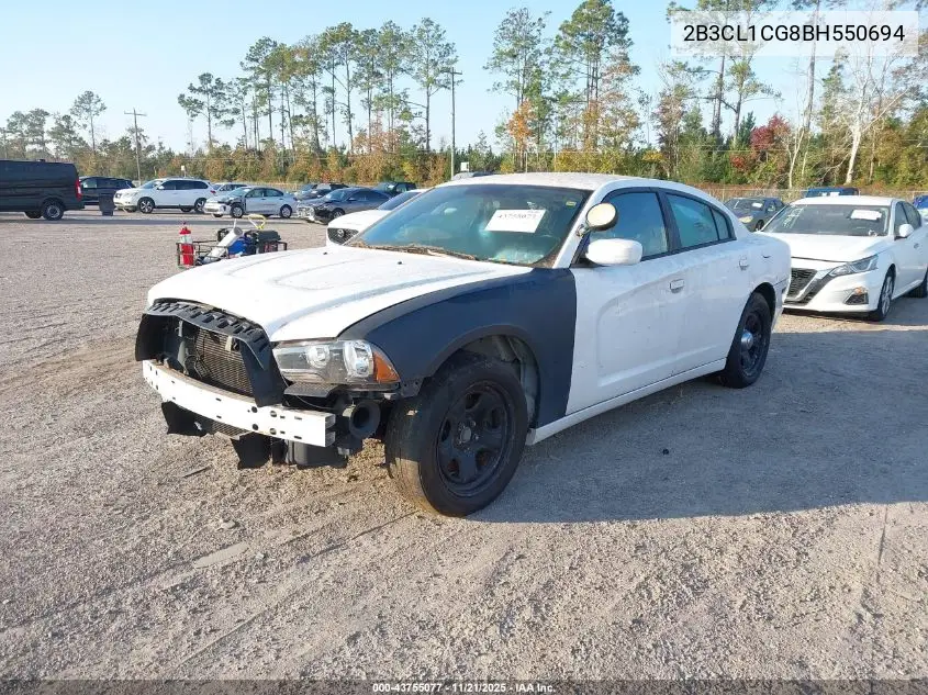 2B3CL1CG8BH550694 2011 Dodge Charger Police